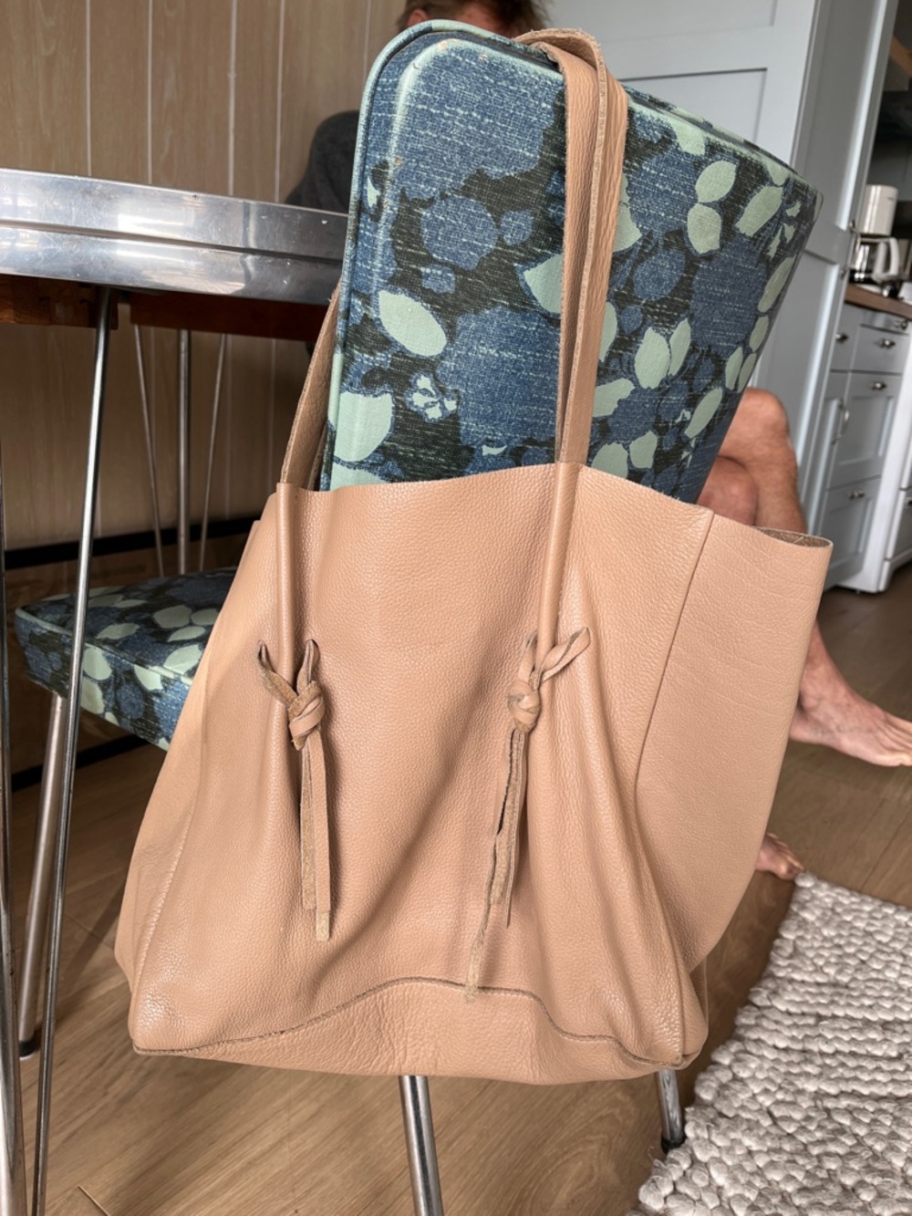 B-Low The Belt soft Leather Tote Bag in Tan.